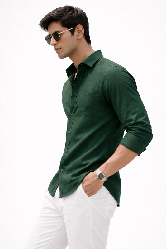 Forest Green Modern Classic Shirt