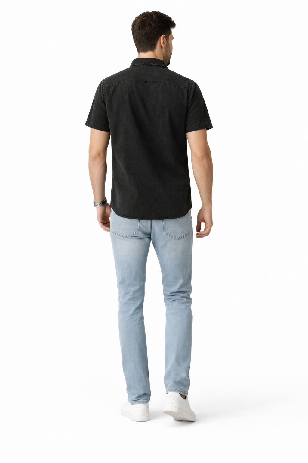 Essential Black Denim Shirt