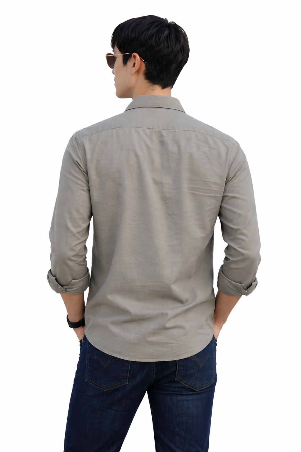 Regular Fit Grey Shirt