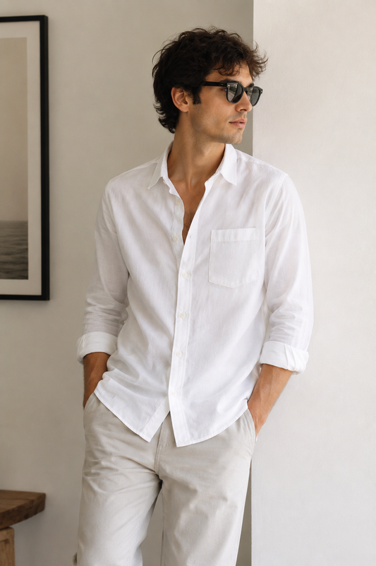 Classic White Casual Shirt