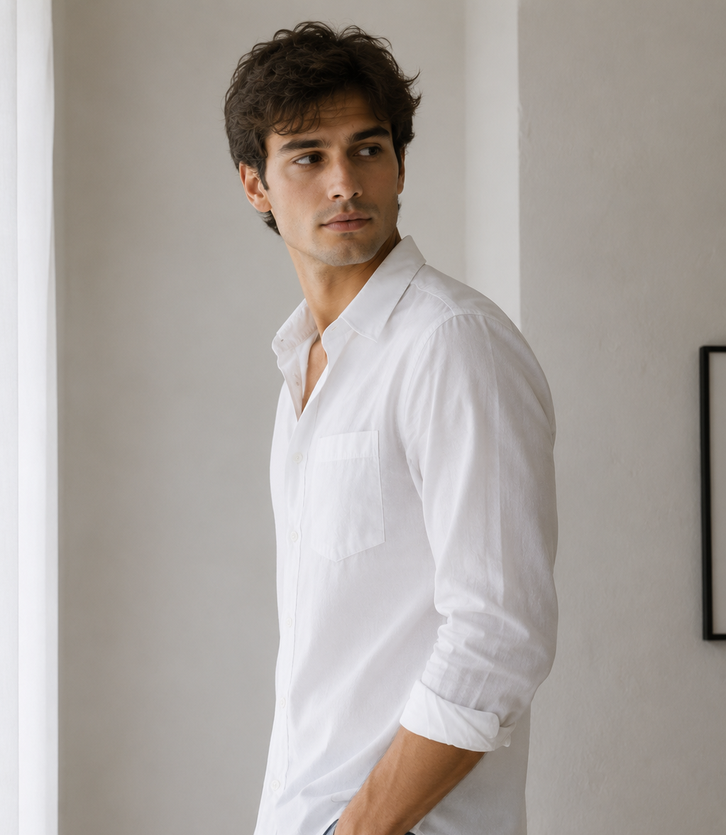 Classic White Casual Shirt