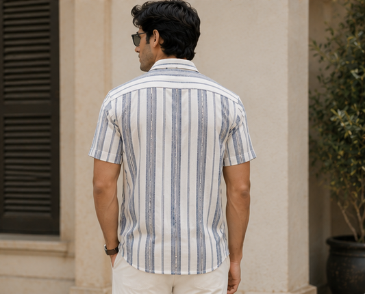 Coastal Blue Stripe Shirt