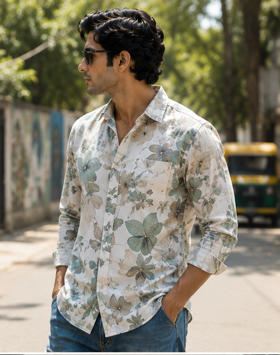 Vintage Garden Floral Shirt