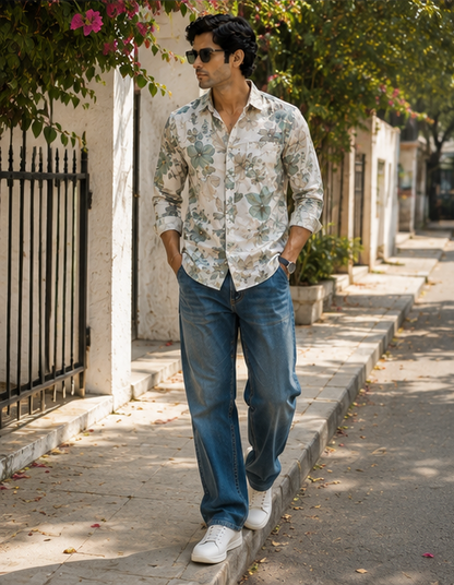 Vintage Garden Floral Shirt