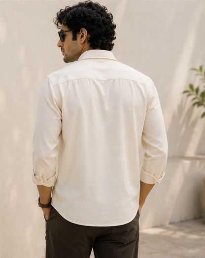 Ivory Embroidered Shirt