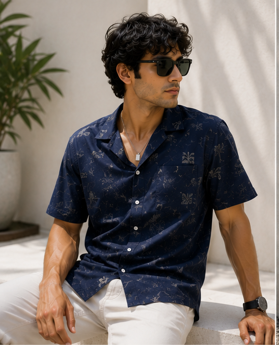 Midnight Botanical Shirt
