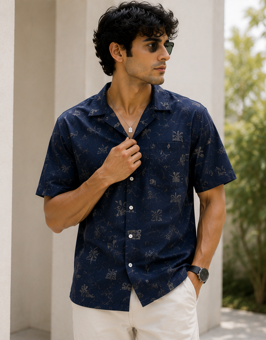 Midnight Botanical Shirt