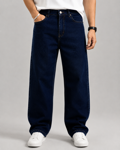 Dark Blue Straight Fit Jeans