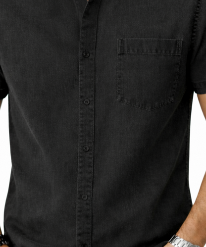 Essential Black Denim Shirt