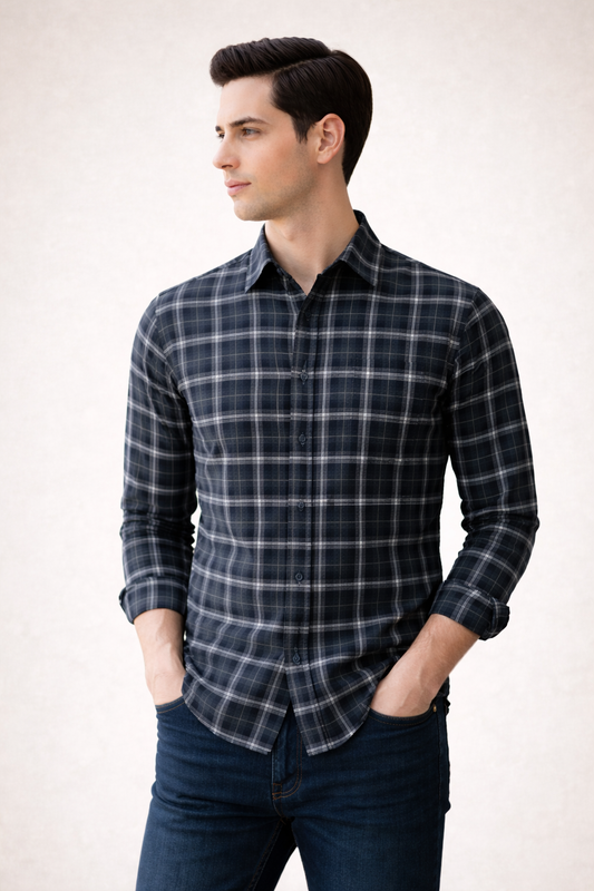 Black Checkered Shirt