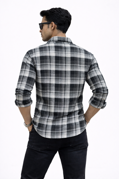 Barcode Checkered Shirt