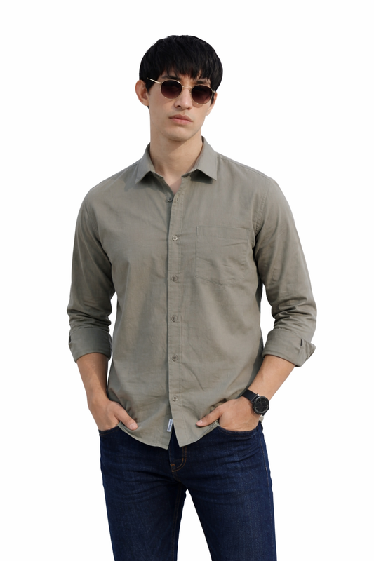 Regular Fit Grey Shirt