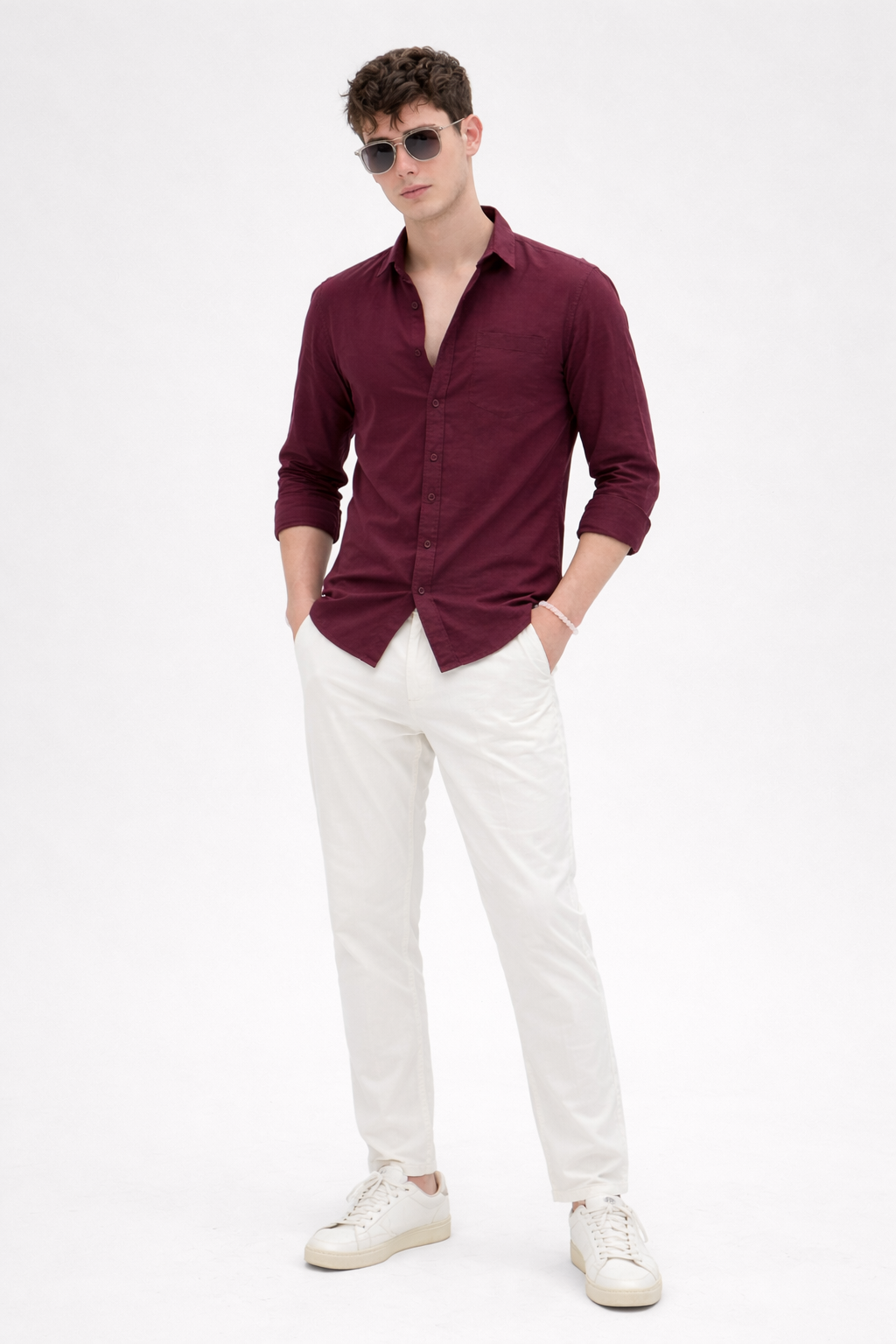 Burgundy Modern Classic Shirt