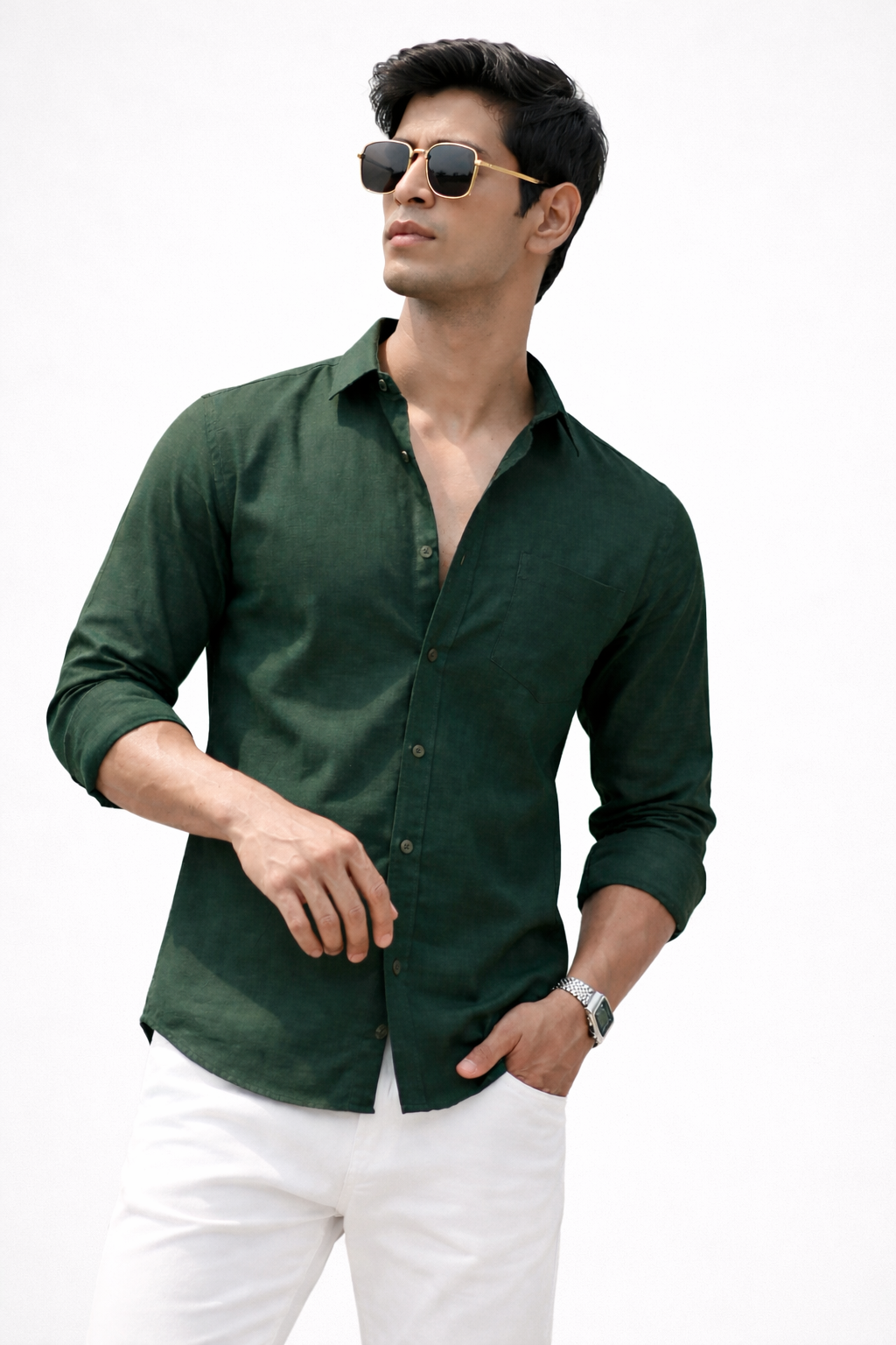 Forest Green Modern Classic Shirt
