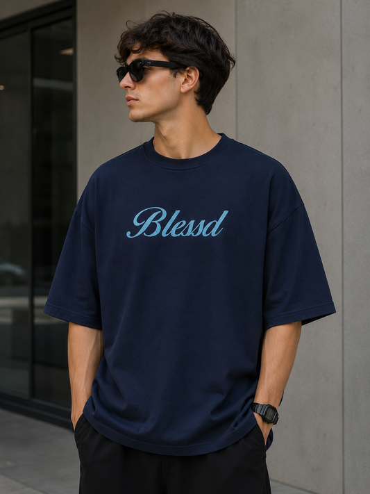 Navy Blue Overszied Tshirt