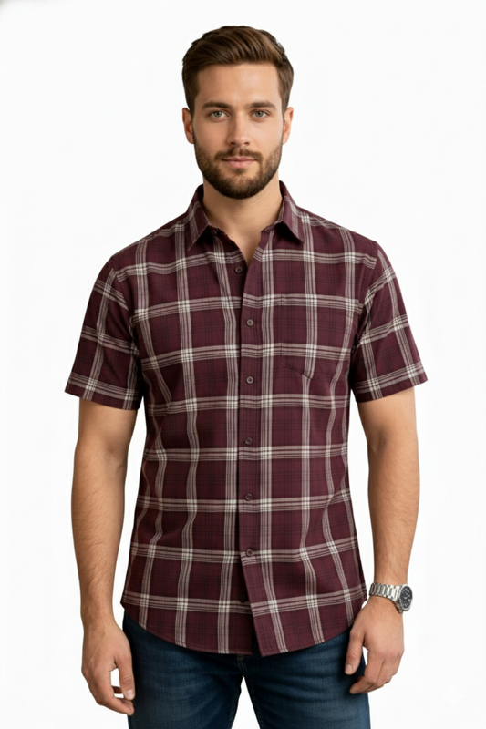 Ribbed Checkerd Shirt