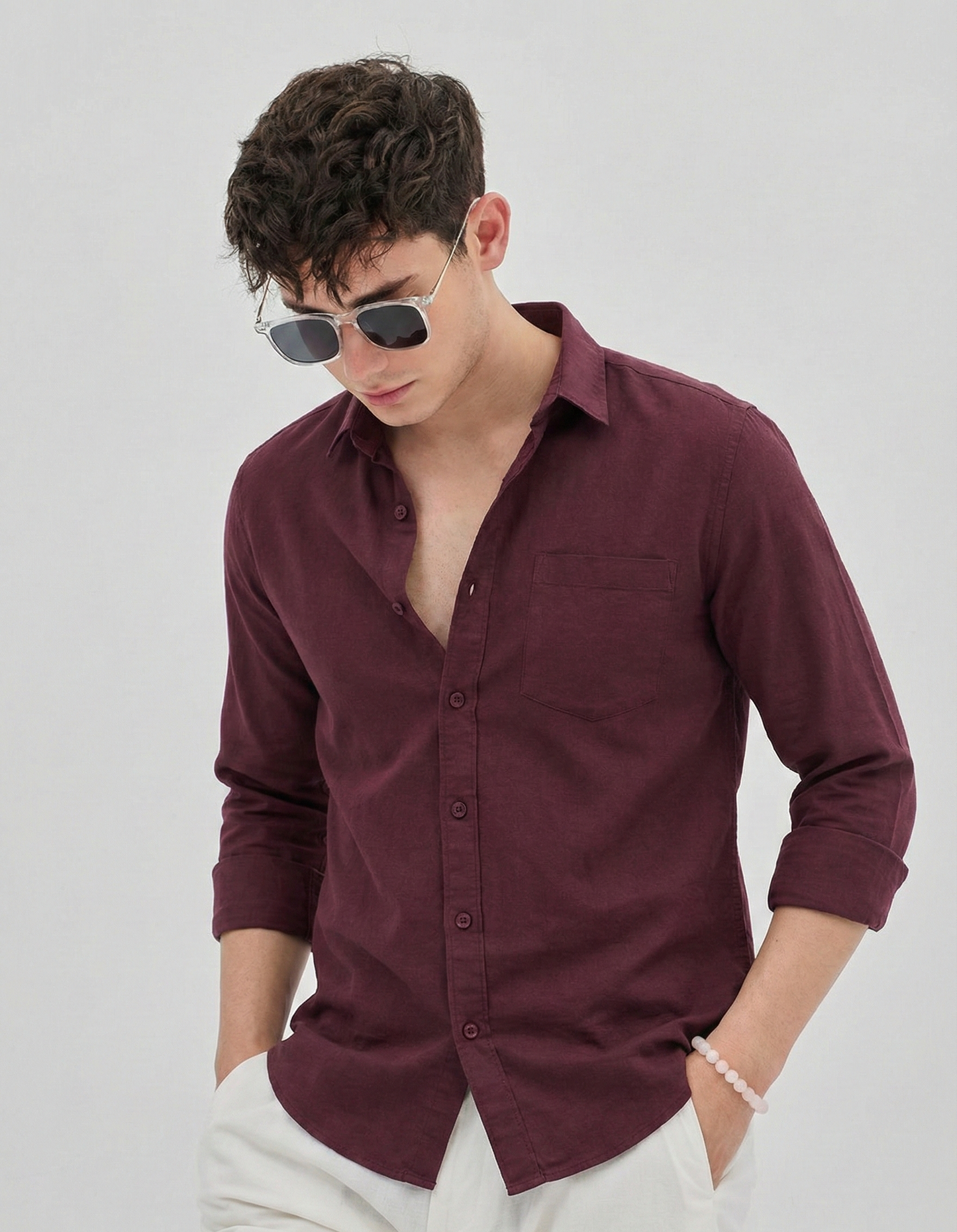 Burgundy Modern Classic Shirt