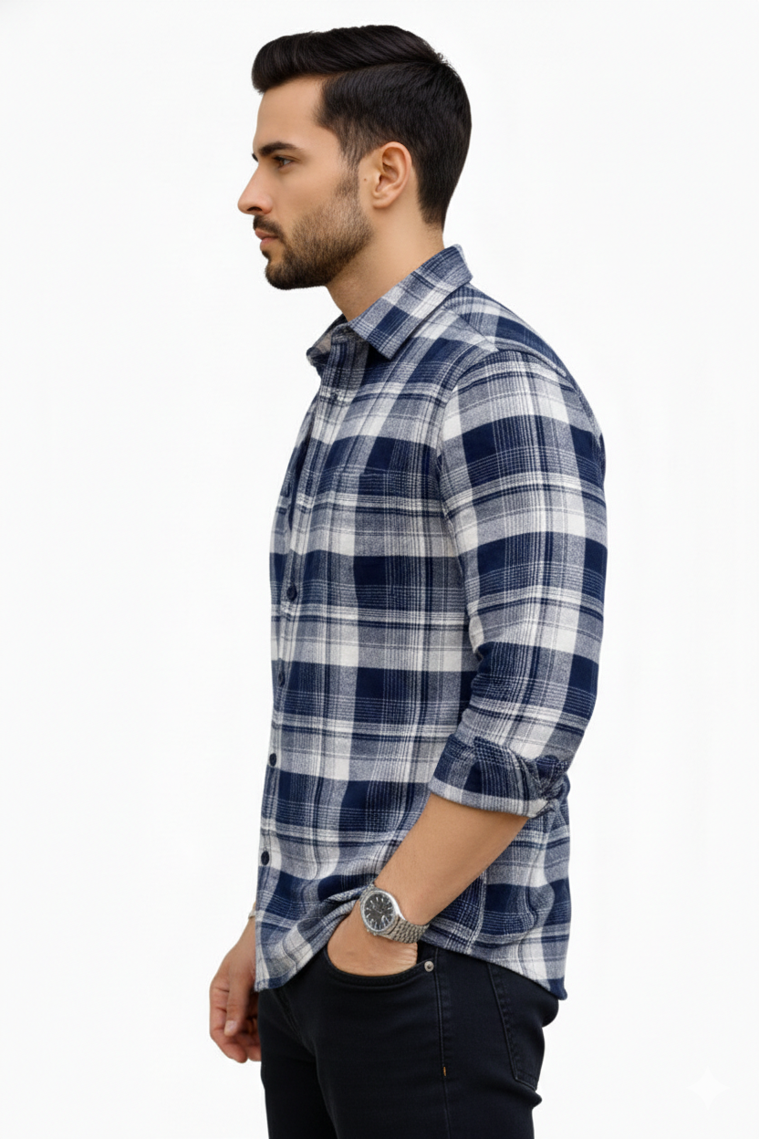 Barcode Checkered Shirt